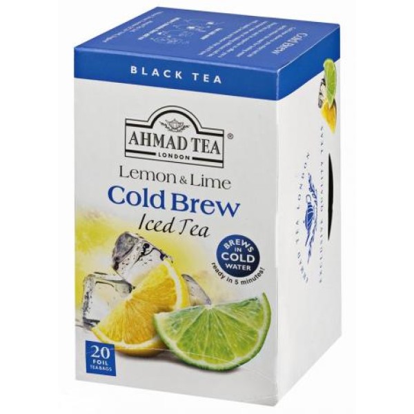 AHMAD ICE TEA  Μαύρο Τσάι με Λεμόνι & Λάιμ – 20 φακελάκια αλουμινίου ΡΟΦΗΜΑΤΑ & ΧΥΜΟΙ
