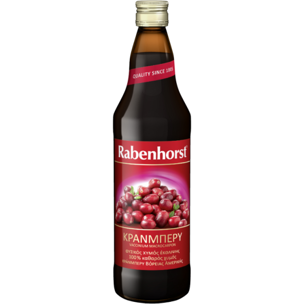 ΧΥΜΟΣ CRANBERRIES (ΚΡΑΝΜΠΕΡΡΥ) 100% 750ml ΡΟΦΗΜΑΤΑ & ΧΥΜΟΙ